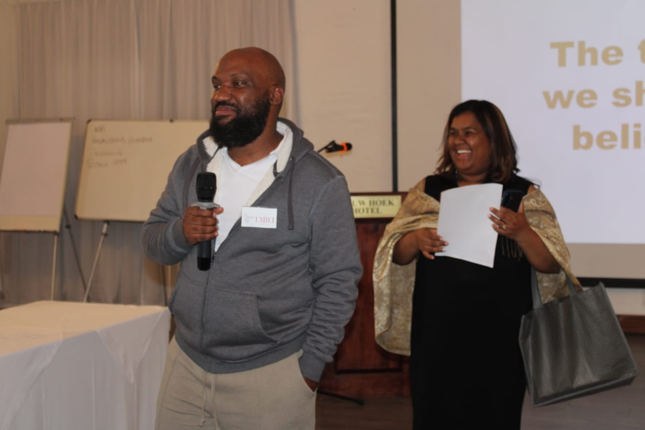 Emile and Leticia facilitating a reflective professional learning space